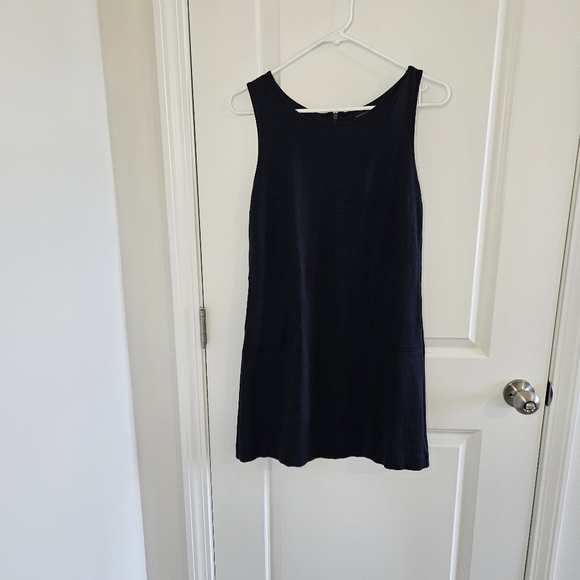 Banana Republic Navy Shift Dress size 4 with pockets above the knee tank - Picture 1 of 11